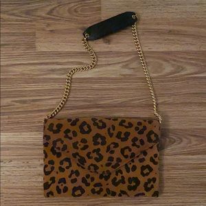 J Crew Leopard Print Envelope Clutch